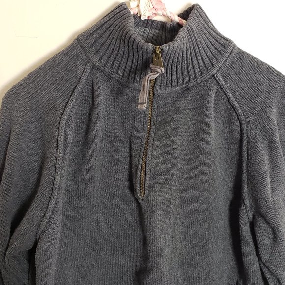AMERICAN EAGLE MEN'S SWEATER ZIP COLLAR SIZE LARGE - Picture 4 of 16